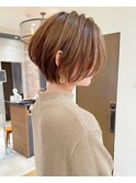 30代/40代/50代◎絶壁解消/白髪ぼかし/大人ショートボブ【湯本】