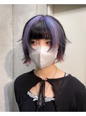 シャギーカット デザインカラー