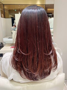 コルソ バイ ケーツー(CORSO by k-two) レイヤーカット*ロングレイヤー*ローズブラウン*透明感