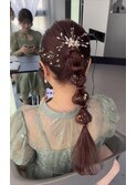 タマネギヘアアレンジ