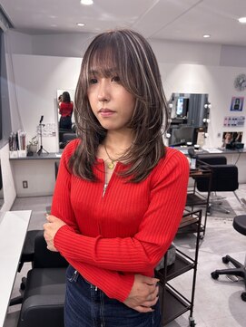 キング 梅田(K!ng) 縮毛矯正髪質改善ハイライトレイヤーカット梅田美容室エクステ