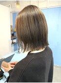 カラー以上ブリーチ未満の透明感ハイライト