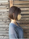 まろやかベージュ×ミニボブ