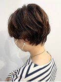 ショート20代30代40代カールセミディシアーカラー姫カットボブ