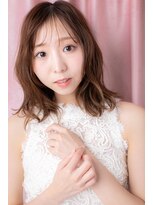 カバーヘア ブリス 北浦和(COVER HAIR bliss) □ミルクティーピンクくせ毛風くびれヘア316北浦和20代30代40代