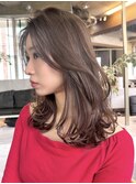 ワンカールレイヤーカット/20代30代40代/似合わせミディアムヘア