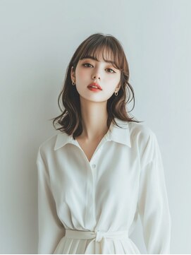 e.m.a プレミアムビューティーサロン 栄駅店(e.m.a PREMIUM BEAUTY SALON) 鎖骨ミディアム/ミディアム/韓国/髪型