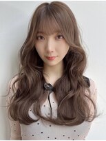 ユーフォリア 青山(Euphoria)&nbsp;【艶感★シースルーバング】韓国 髪型 大人可愛いウェーブ巻き髪