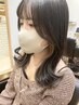 【プラスワンポイント♪】イヤリングカラー＋全体カラー＋カット(TR込）