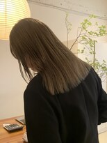 ライン(LINE)&nbsp;ぷつっとカット/ミルクティーグレージュ