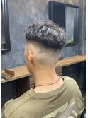フェード×緩めパーマ
