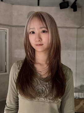 ハイプ(HYPE) ブリーチ&ダブルカラー/レイヤーハッシュカット/ルーツカラー