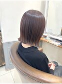 ヘンリーボブ/外ハネスタイル/黒髪/縮毛矯正【横浜】k