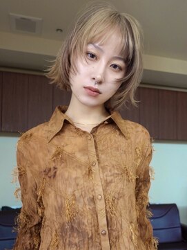 スタニング 渋谷(STUNNING.) レイヤーボブ/切りっぱなしボブ#外はねボブ#ブラウンカラー