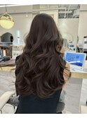 梅田/黒髪/クラゲヘアー/オリーブグレー/小顔/ココアベージュ