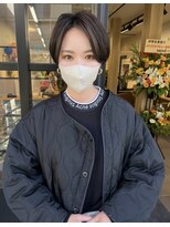 サンドパールス 仙台店(sand PALCE)&nbsp;髪質改善/大人ガーリー/似合わせカット/ショートボブ前髪/仙台