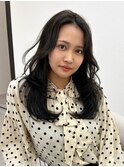透明感グレージュ/プルエクステで作る韓国レイヤーカット/吉祥寺