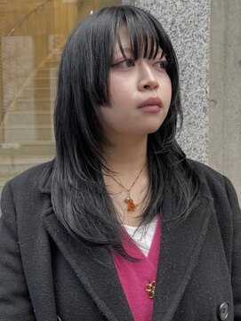 エト 梅田(eto) 黒髪レイヤーカットに顔まわりニュアンス♪