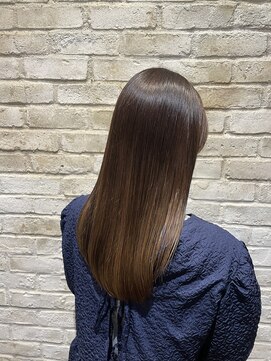 スカイ 上野(Sky) 髪質改善カラー×縮毛矯正の艶ロング