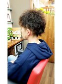 メンズツーブロックツイストONパーマ