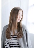 かきあげナチュラルストレートスタイル