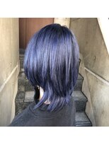 エイト ヘアサロン 渋谷本店(EIGHT)&nbsp;ネイビーブルーカラー