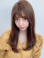 シルクレイ 吉祥寺店(Silk-lei) フェザーバング大人かわいいテラコッタベージュ20代30代/吉祥寺