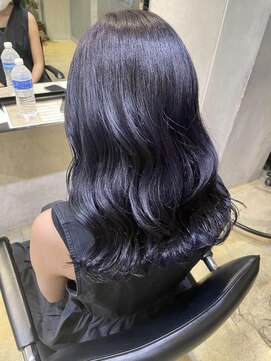 クリアーオブヘアー 本山店(CLEAR of hair) ブリーチなしラベンダーブルー