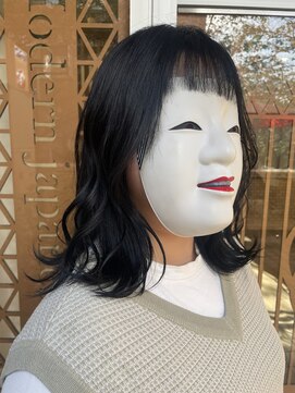 コマ(coma) 【coma中野】暗髪グレージュふんわりミディアム