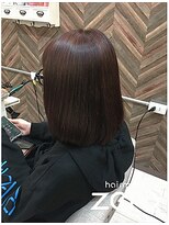 ヘアメイクゼロ 坂戸駅前店(hairmake zero)&nbsp;ゼフィラム　艶カラー　ダークチェリーカラー