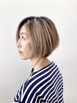 ヘアーライズ 池袋東口店(hair RISE)&nbsp;酸性ストレートパーマで内巻き風にかけてシャドールーツブリーチ