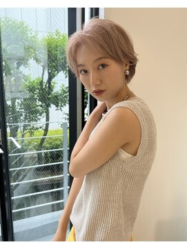 ラフィネ 成増店(raffine) 色落ちも可愛い!ブリーチ2回でハイトーンピンク【成増美容室】