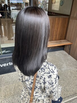 カフェアンドヘアサロン リバーブ(cafe&hair salon re:verb) 透明感暗めグレージュ