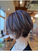 ハイライト グレージュカラー