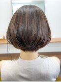 【白髪染め可】ボブショート ビフォアー＆アフター/白髪ぼかし