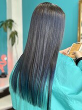 チェルシー(Chelsea) ブルー系ロングストレート