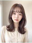 20代30代◎韓国風くびれヘア/シースルーバング