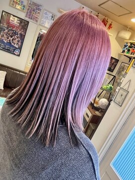 ヘア メイク ココ(hair make coco) ケアブリーチ×スノーピンク