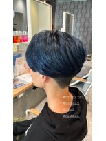 フレイムス 浦和美園駅東口(Frames)&nbsp;【KEISUKE】　メタリックブルー　×　センターパート