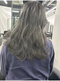 オリーブグレージュ 透明感カラー ブリーチなしカラー