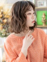 カバーヘア ブリス 北浦和(COVER HAIR bliss) ■ウェットヘアウェーブミディアム抜け感ロブ611北浦和20代30代!