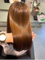 キング(K!ng)&nbsp;縮毛矯正髪質改善ハイライトレイヤーカット枚方美容室エクステ