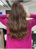 ハイライトバレイヤージュダブルカラーケアブリーチ30代40代