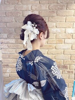 ビトバ(BITOBA)の写真/可愛くっておしゃれでセンス抜群のヘアセットなら“BITOBA”にお任せ★特別な日のヘアセット&着付け承り中!