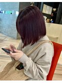 ブリーチなし暖色カラー