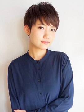 コンティロミー(CONTI ROMMY.) 小顔フェザーショートカット☆マッシュ髪質改善ブラウン短め前髪