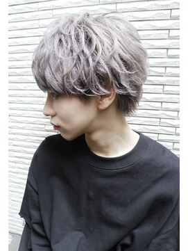 6Dエクステ 板橋店 シルバーグレーアッシュカラーメンズスタイル