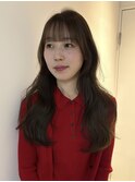 福井レイヤー透明感カラー韓国くびれヘアゆるふわ巻き学生