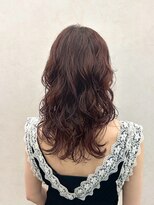 クム 横浜(qumu)&nbsp;【qumu 横浜】スパイラルパーマ×レッドカラー