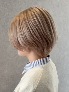 コト 福井大和田店(coto) 福井/大和田/ミルクティーベージュ/ショート/ダブルカラー